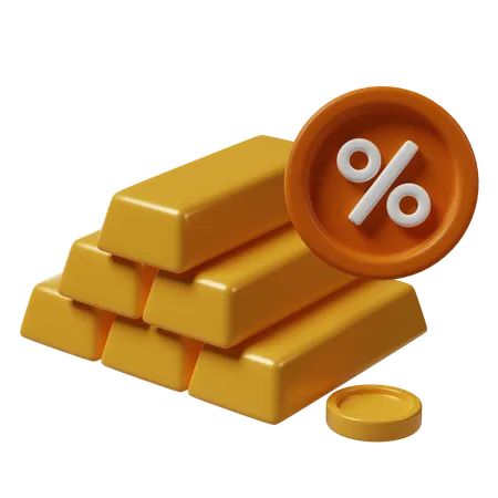 Taux d'intérêt  3D Icon