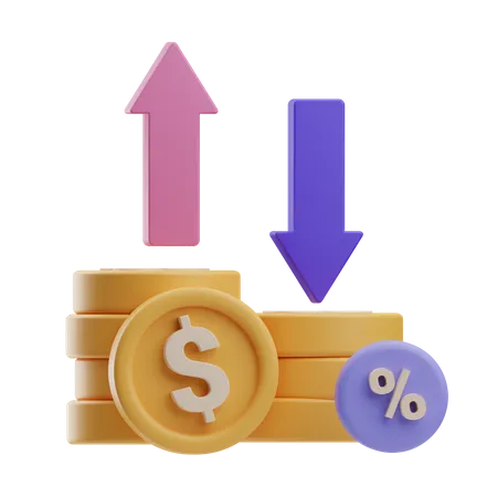 Taux d'intérêt fiscal  3D Icon