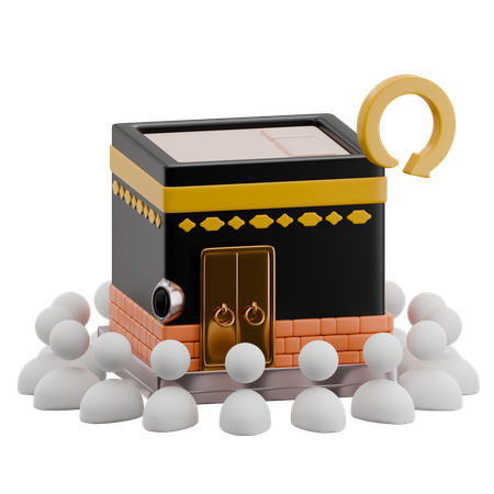 Tawaf In Kaaba  3D Icon