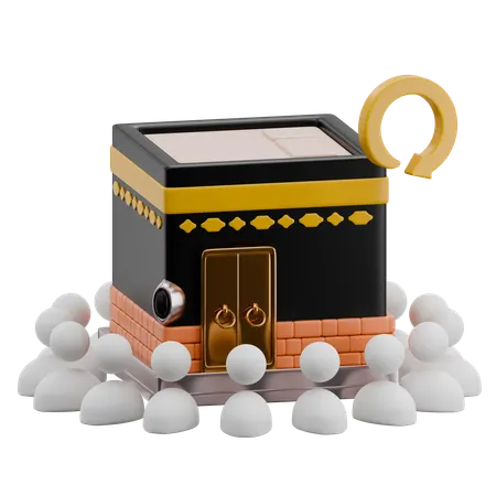 Tawaf In Kaaba  3D Icon