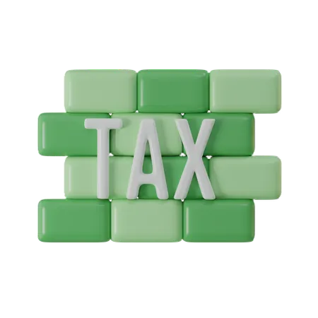 Tax Payment Concept 3 D Illustration Icon Composition With Financial Annual Accounting 3D Icon