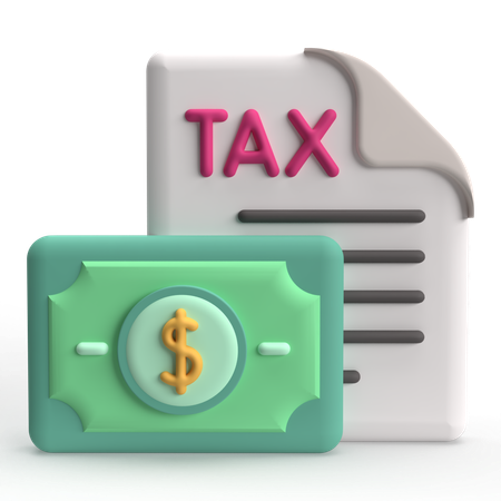 Tax  3D Icon