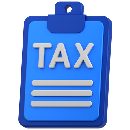 Tax  3D Icon