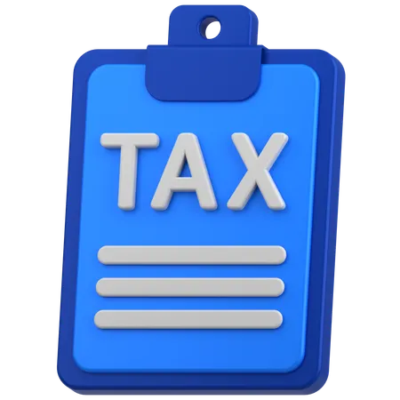 Tax  3D Icon