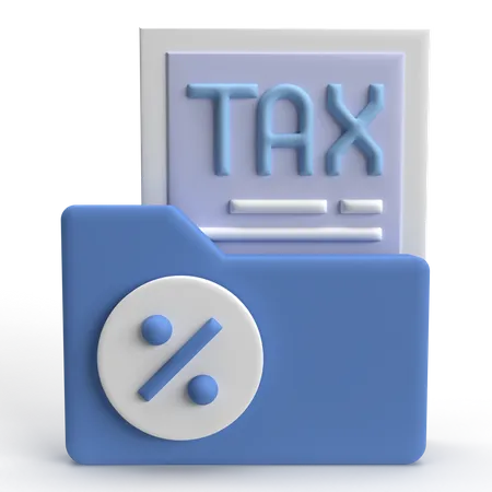 Tax  3D Icon