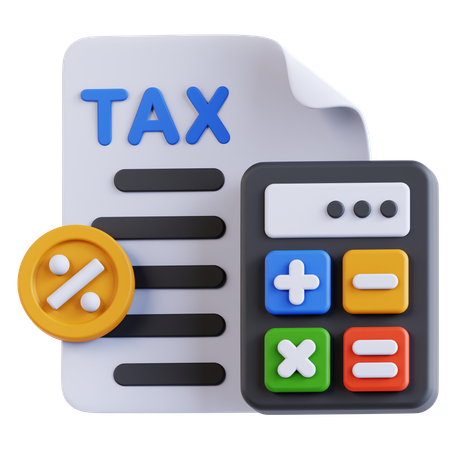 Tax  3D Icon