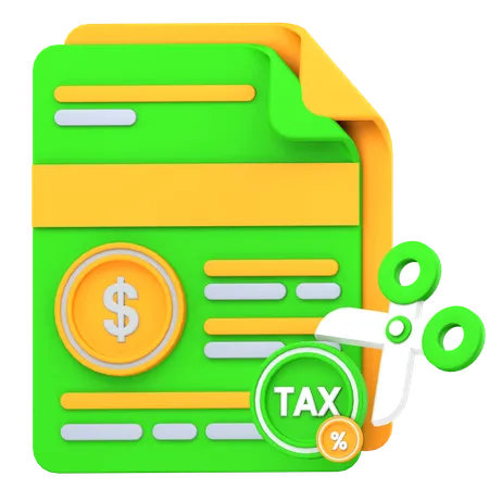 Tax  3D Icon