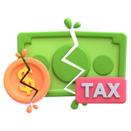 Tax  3D Icon