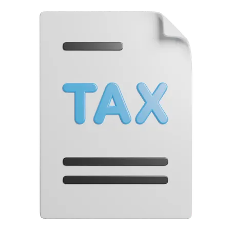 Tax  3D Icon