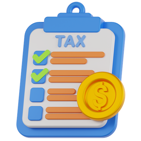 Tax  3D Icon