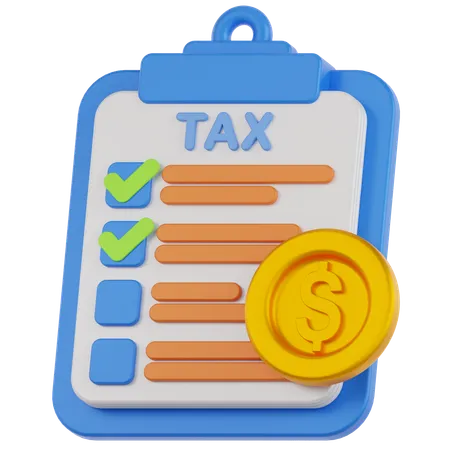 Tax  3D Icon