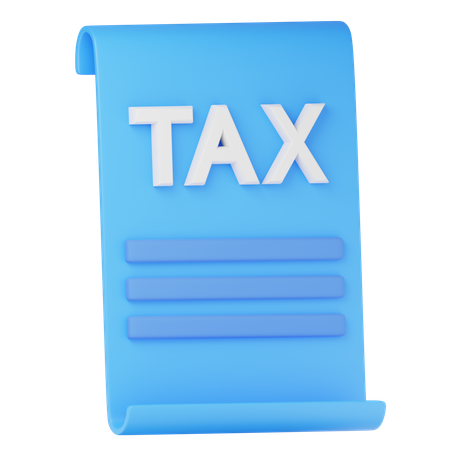 Tax  3D Icon