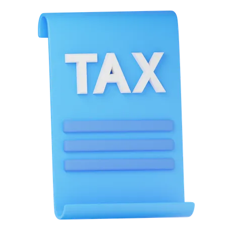 Tax  3D Icon