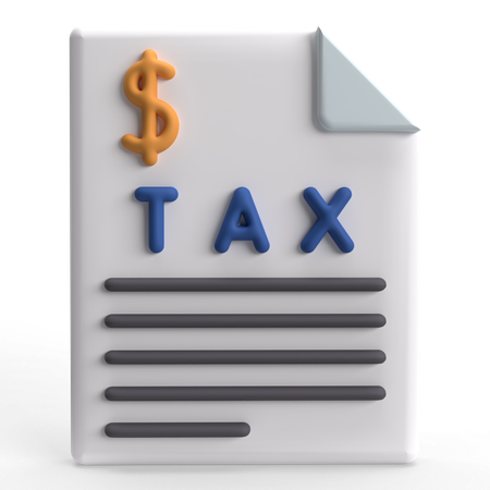 Tax  3D Icon