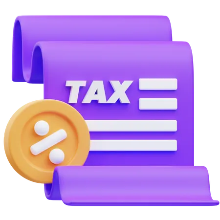 Tax  3D Icon