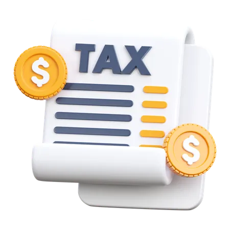 Tax  3D Icon