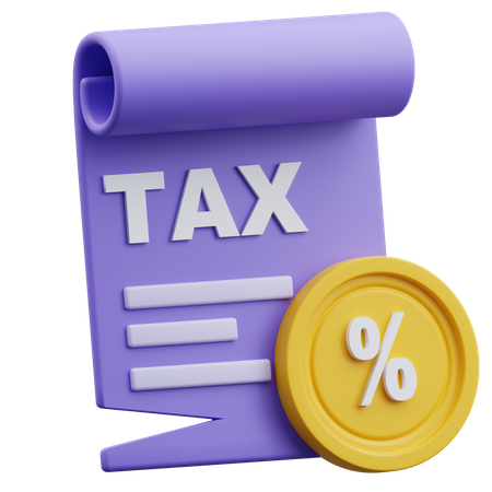 Tax  3D Icon