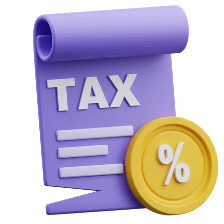 Tax  3D Icon