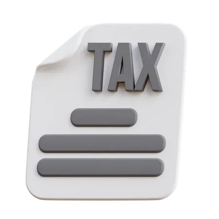 Tax  3D Icon