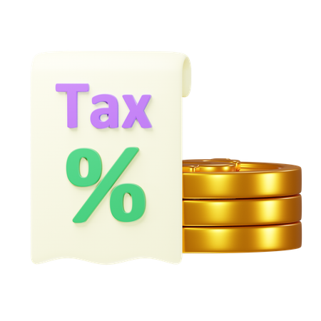 Tax  3D Icon