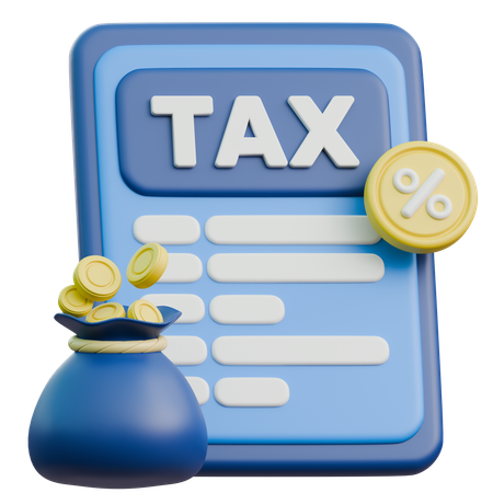 Tax  3D Icon