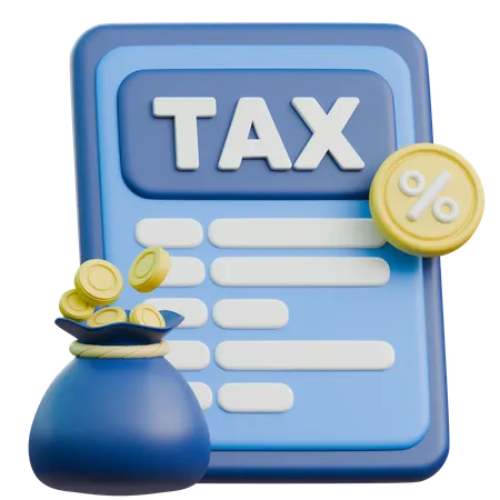 Tax  3D Icon