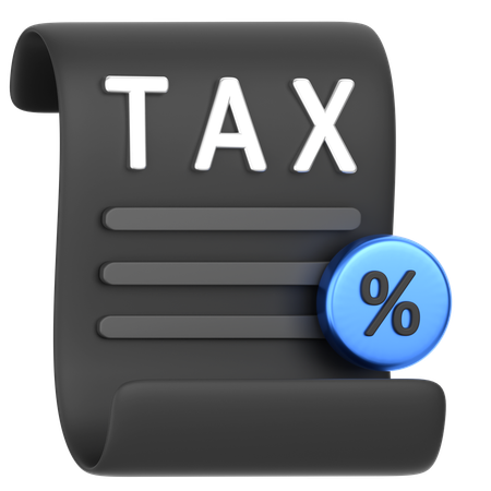 Tax  3D Icon
