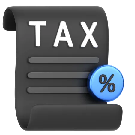 Tax  3D Icon