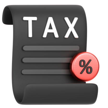 Tax  3D Icon