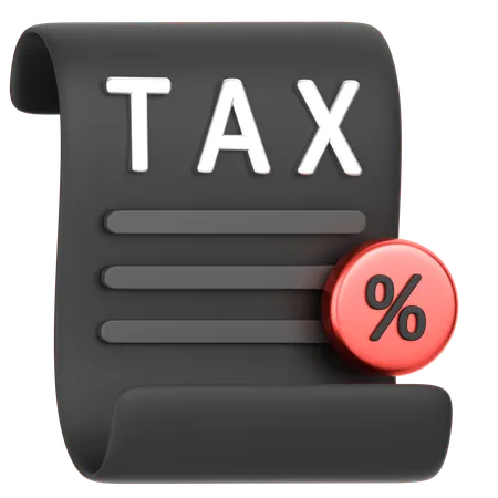 Tax  3D Icon