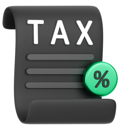 Tax  3D Icon