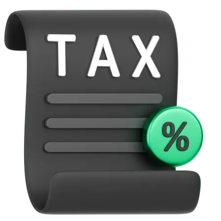 Tax  3D Icon