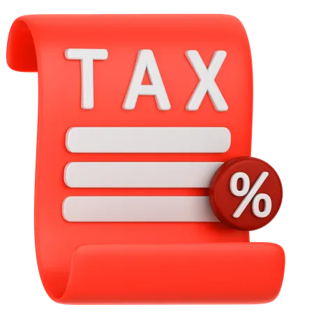 Tax  3D Icon