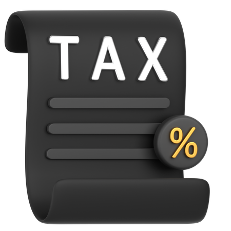 Tax  3D Icon