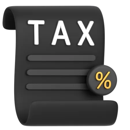 Tax  3D Icon