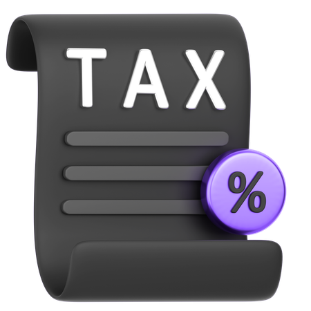 Tax  3D Icon