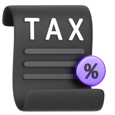 Tax  3D Icon