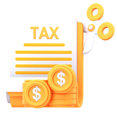 Tax  3D Icon