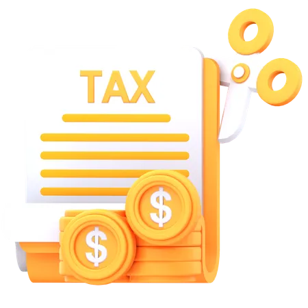 Tax  3D Icon