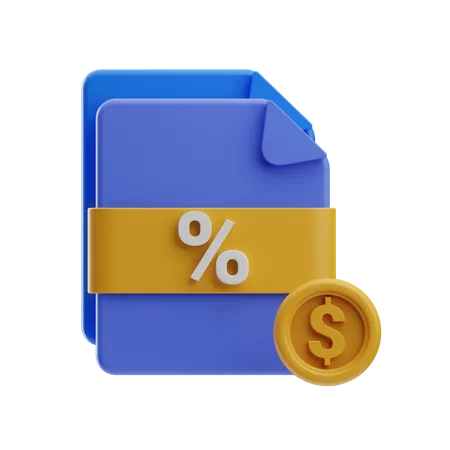 Tax  3D Icon