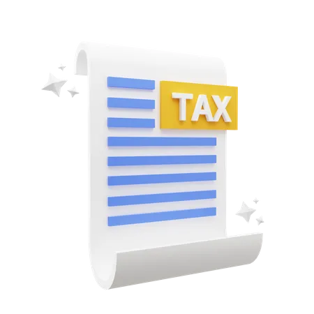 Tax  3D Icon