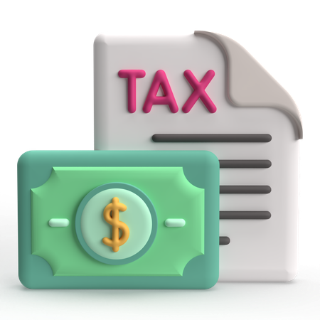 Tax  3D Icon