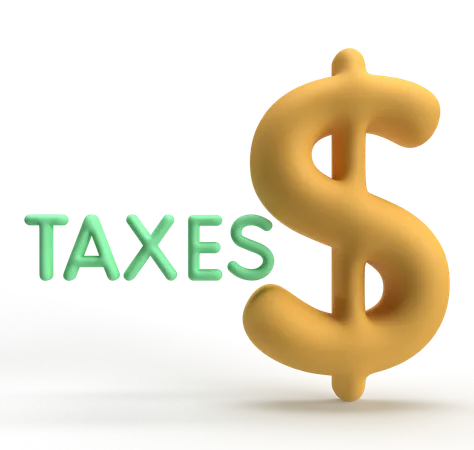 Tax  3D Icon