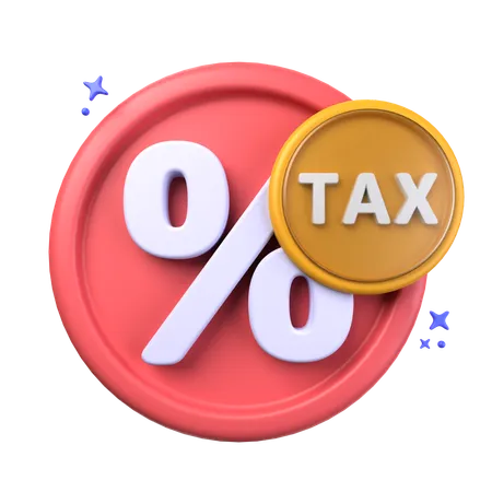 Tax  3D Icon