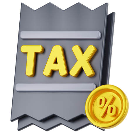 Tax  3D Icon