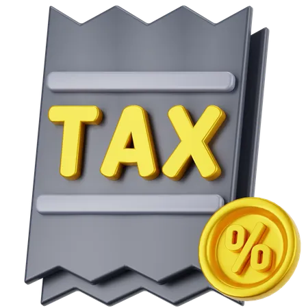 Tax  3D Icon