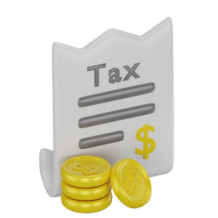 Tax  3D Icon