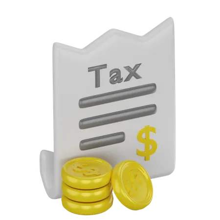 Tax  3D Icon