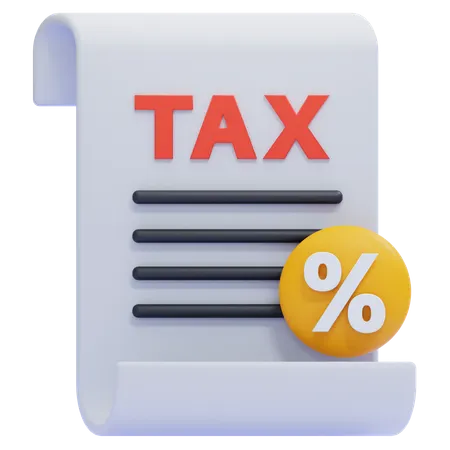 Tax  3D Icon
