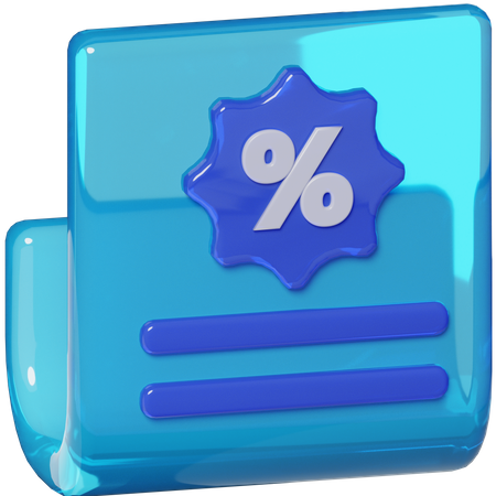 Tax  3D Icon